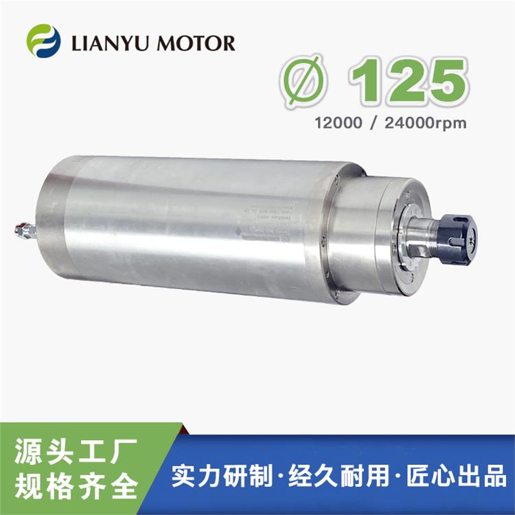 LIANYU 高速打磨電機(jī) 裝銑刀磨盤鉆孔雕刻機(jī)電主軸 5.5千瓦 直徑125mm