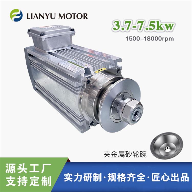 LIANYU聯(lián)昱 夾砂輪碗夾鋸片盤 修邊去毛刺磨削電機 大扭矩拋光主軸