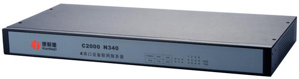 4口RS-232/422/485機架式串口服務(wù)器，4串口服務(wù)器