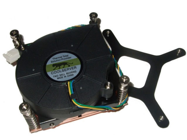 1U 775針CPU風扇 1U 775銅散熱器