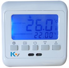 湖南地板電采暖溫控器，可周編程電熱膜溫控器，雙溫雙控電采暖溫控器