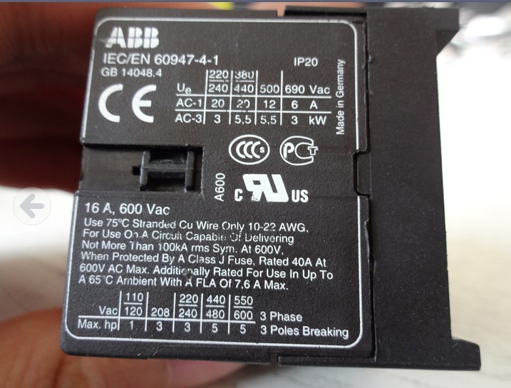 供應(yīng)ABB 特殊接觸器  IEC/EN60947-4-4