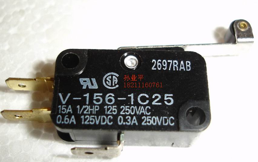 北京歐姆龍代理微動開關(guān)V-155-1C25，V-15-1C25