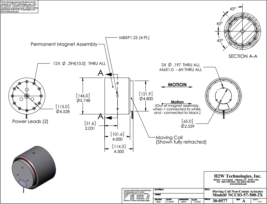 德國H2W電機(jī)NCC03-57-500-2X品牌H2W