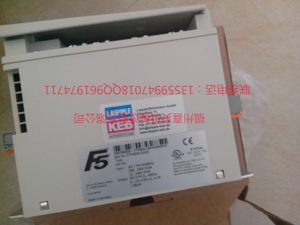 代銷科比KEB變頻器09.F5.B3A-390A 全新原裝正品