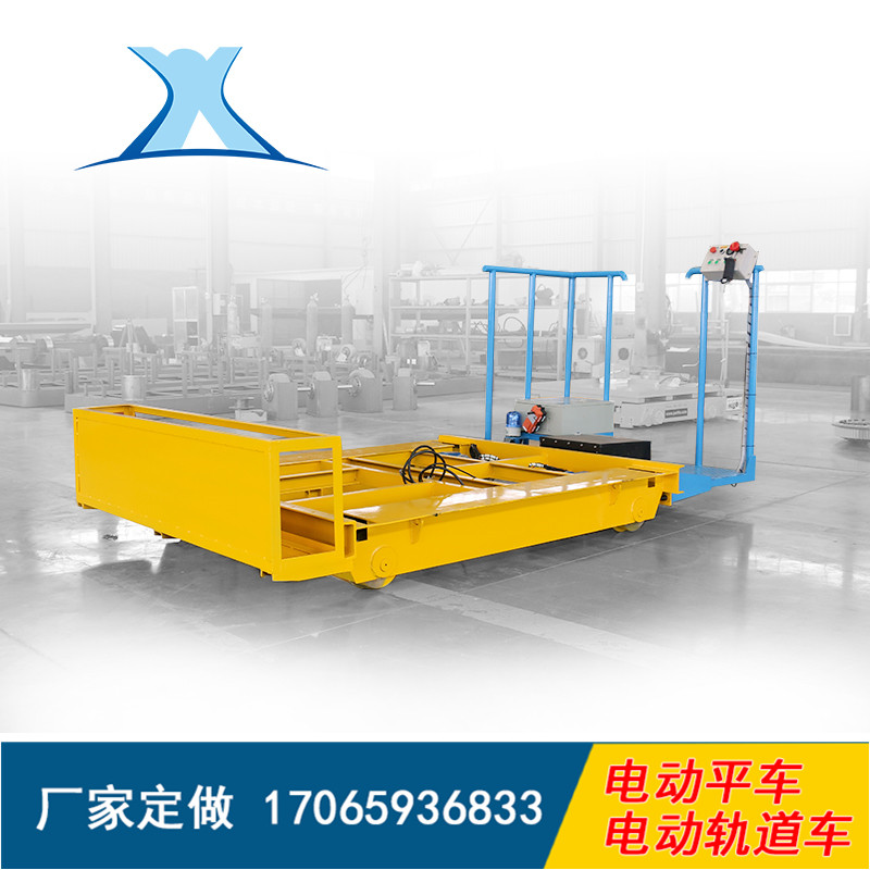 可定制10噸無(wú)動(dòng)力搬運(yùn)機(jī)械及機(jī)械配件平板拖車_新鄉(xiāng)百特