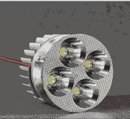 踏板車燈電動車前照射燈大功率LED4珠內(nèi)置便裝通用前大燈三輪車燈
