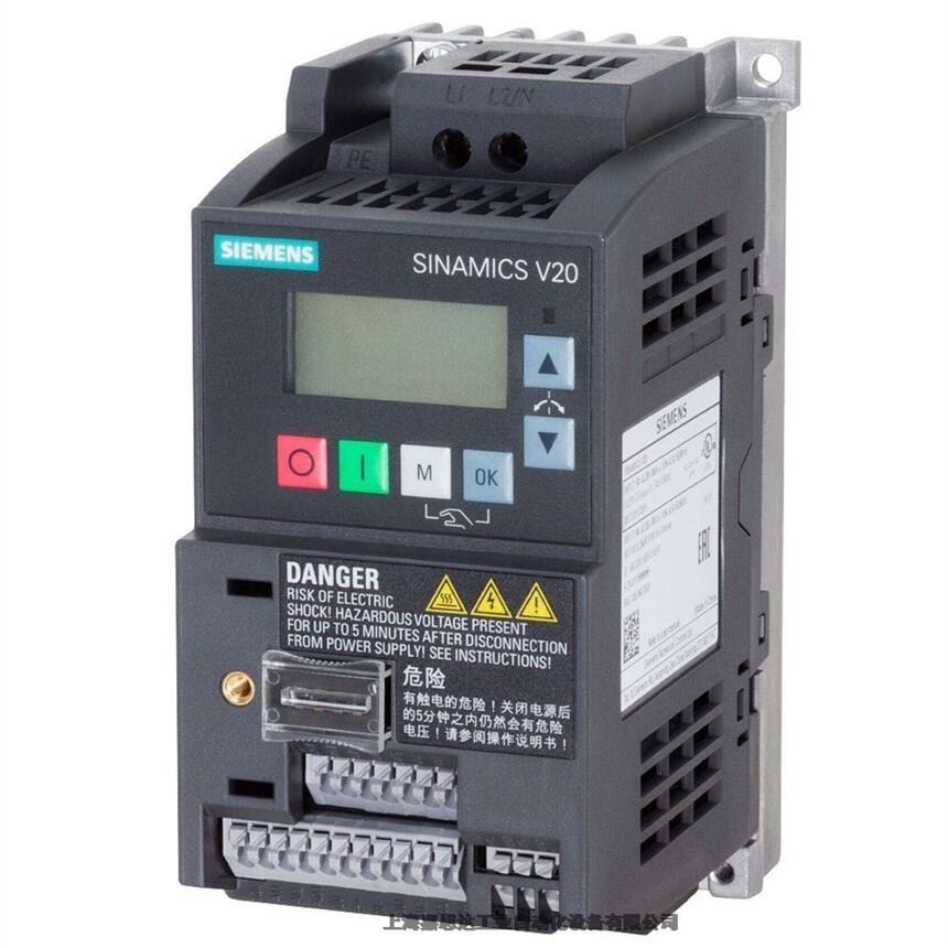 西門子PLC V20變頻器6SL3210-5BB11-2UV1標準版 220V0.12KW