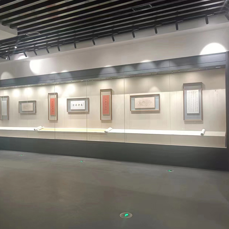 甘肅博物館無縫拼接展柜，甘肅防火防盜博物館展柜，甘肅低反射博物館展柜