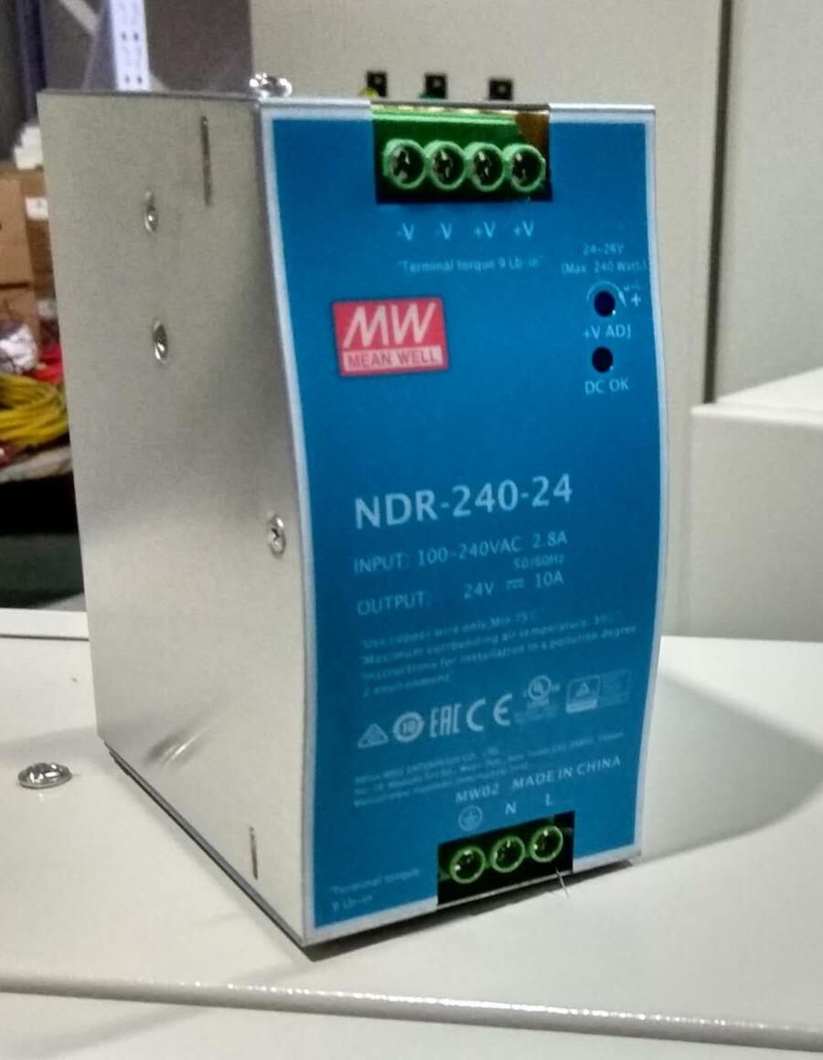 臺灣明偉直流電源開關(guān)原裝導軌式NDR-240-24