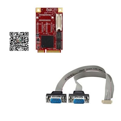 innodisk EMP2-X203工業(yè)通信擴展卡 mPCIe轉(zhuǎn)RS232 電腦接口擴充卡