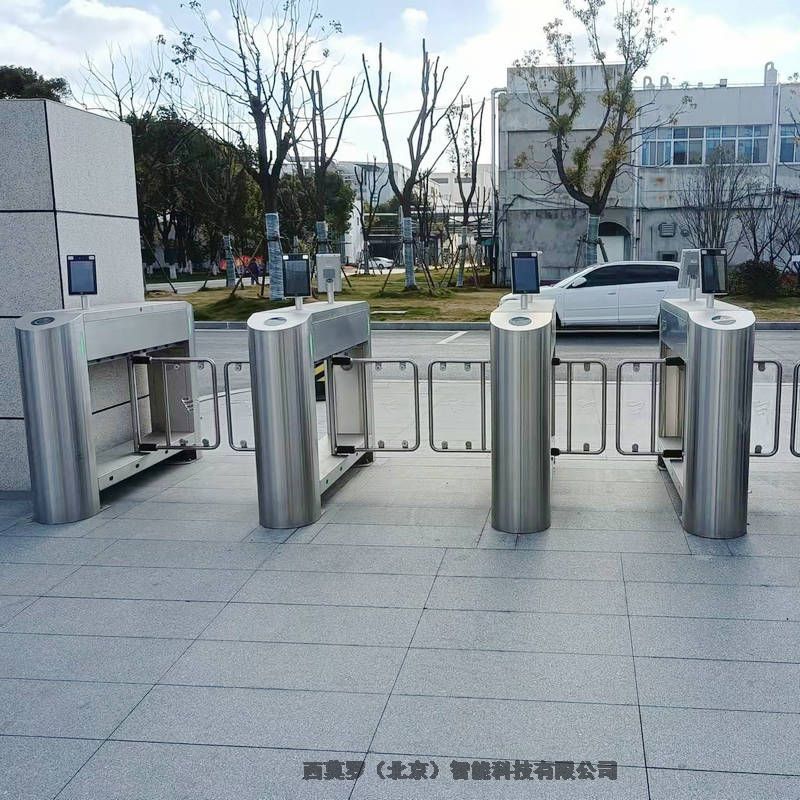 校園防沖撞防夾人臉識別閘機