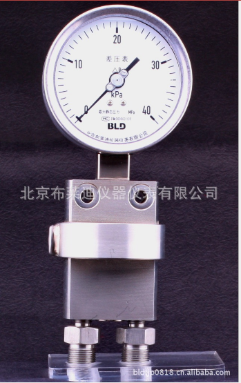 YCBFN-150AO 布萊迪BLD膜片金屬測量腔差壓表（靜壓 2.5MPA）