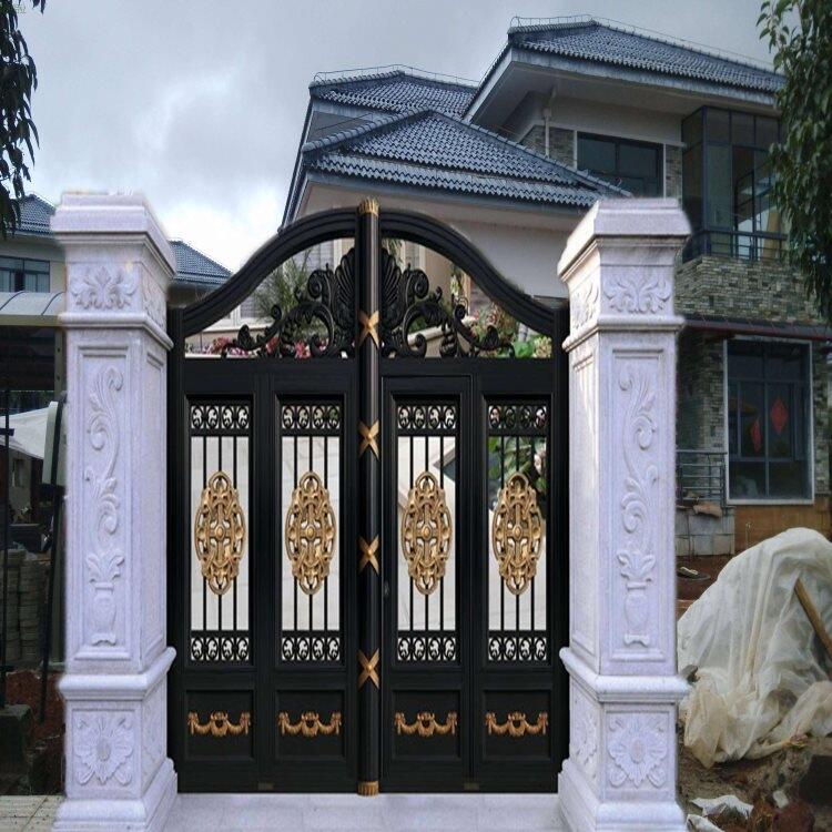 廊坊廣陽區(qū)鋅鋼綠化護(hù)欄金屬庭院大門新款設(shè)計(jì)