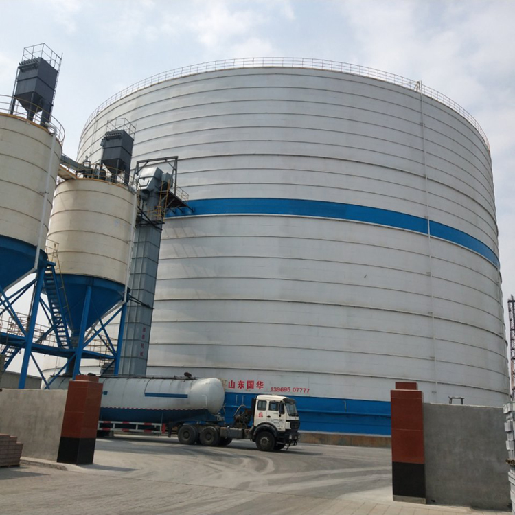 湖北3萬噸鋼板倉建造 粉煤灰儲存庫出料方案 山東國華 全國接單