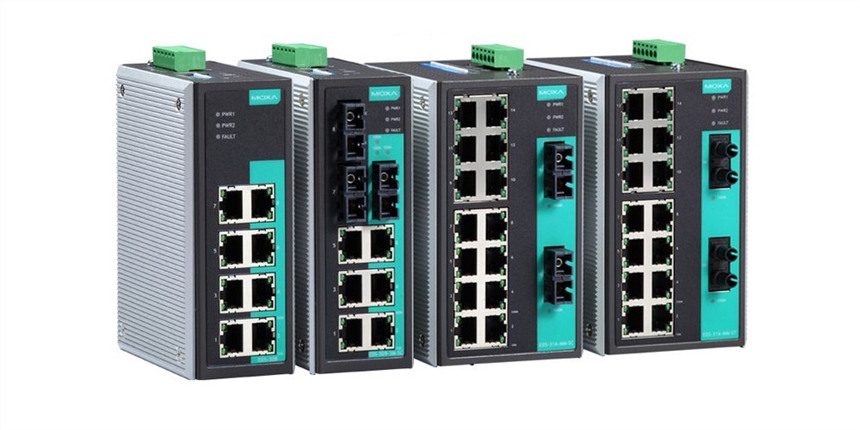 摩莎MOXA 多模 EDS-305-M-SC-T 1光4電工業(yè)以太網交換機