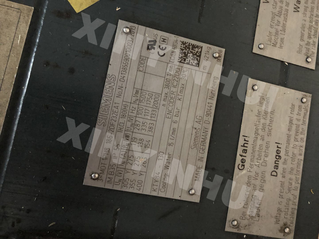 西門子主軸電機(jī)線圈打火維修1PH8186-2DF232EA1