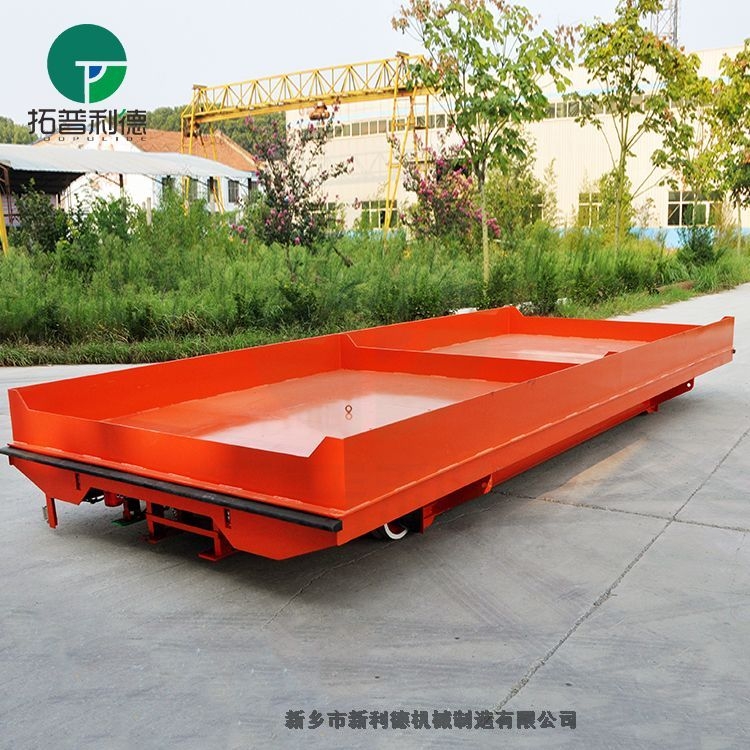 蓄電池供電式軌道平板車+轉(zhuǎn)彎是軌道平車+車間工具車