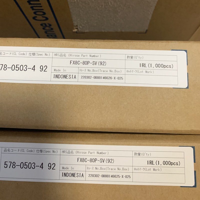 泉州市工業(yè)連接器FX8C-80P-SV4(92)