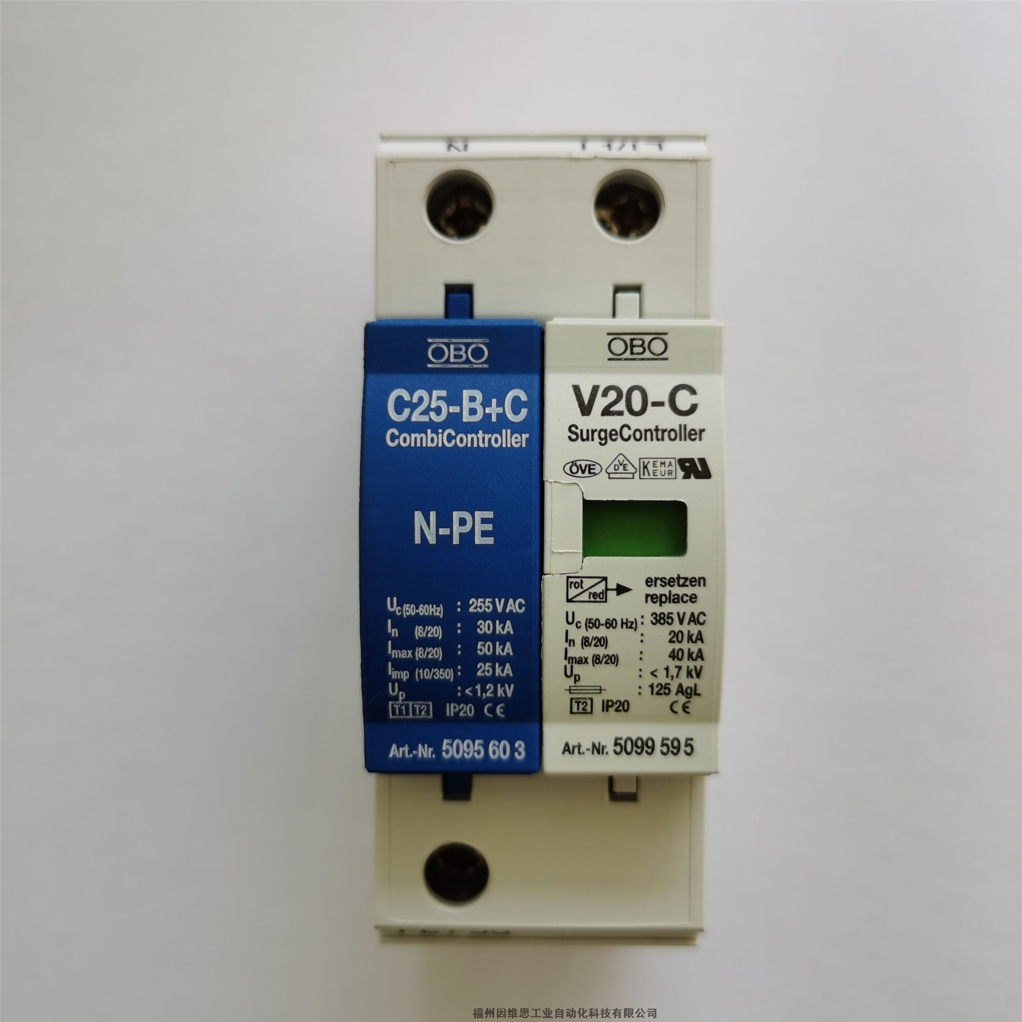 德國(guó)OBO歐寶三相電源防雷器V20-C/3+NPE 385V浪涌保護(hù)器正品現(xiàn)貨特價(jià)