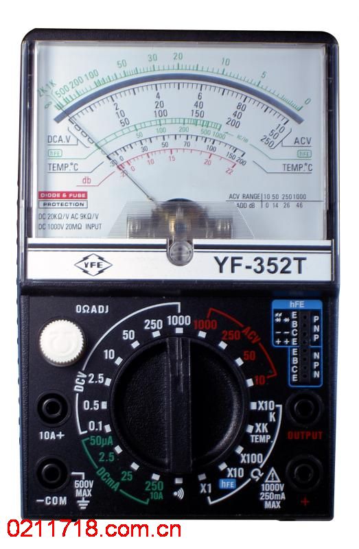 YF-352T臺(tái)灣泰瑪斯TENMARS 指針萬用表YF352T