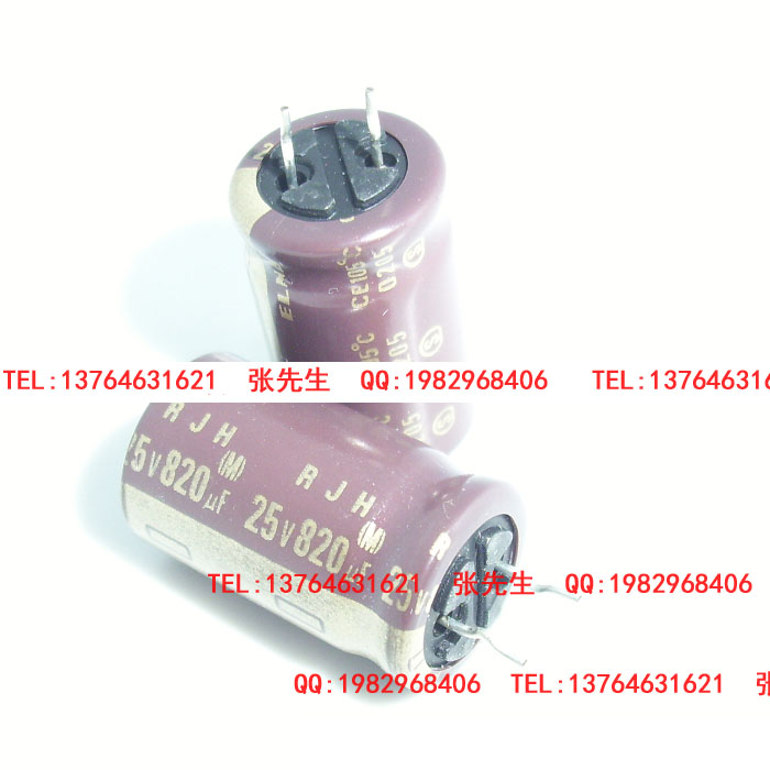 ELNA電容25v820uf25v RJJ高頻低阻長壽命系列體積1