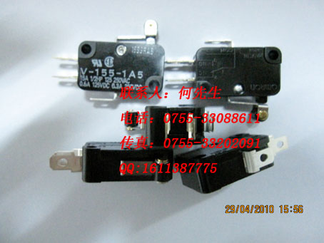 供應歐姆龍原裝微動開關V-155-1A5