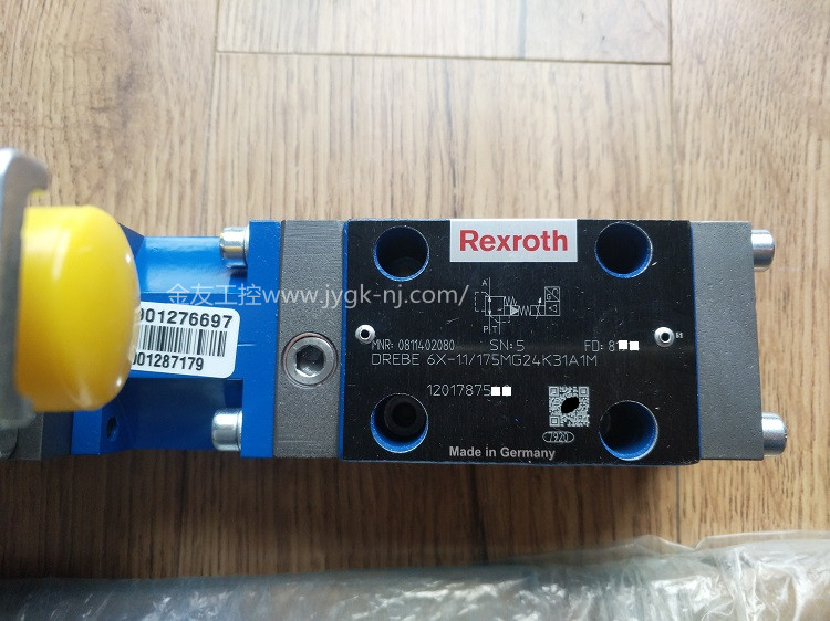 REXROTH比例閥0811402083DREBE6X-1X175MG24K31F1M力士樂現貨