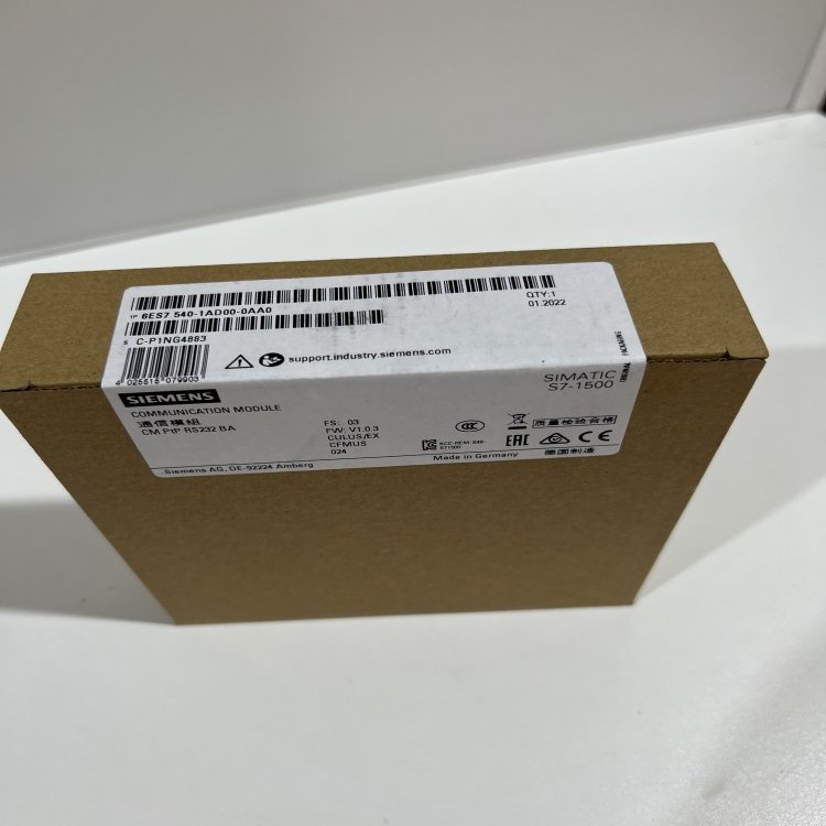 6ES75401AD000AA0西門子S7-1500，CMPTPRS-232BA通訊模塊代理商
