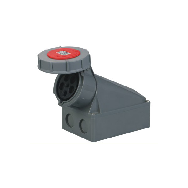 銘品電器63A工業(yè)插座IP67防護(hù)等級(jí)，防水防塵防腐防濺