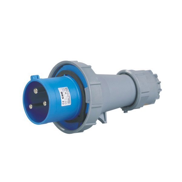 銘品電器防水設(shè)計(jì)63A工業(yè)插頭IP44防護(hù)等級國標(biāo)螺紋額定電壓220V