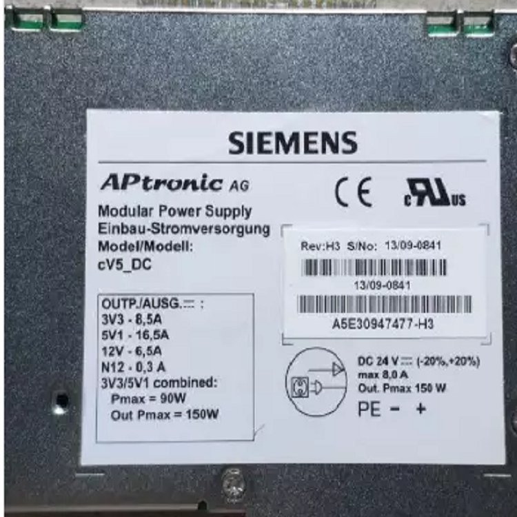 西門(mén)子SIMATICPC，備件；電源，工業(yè);24V\/150WDC︱A5E30947477