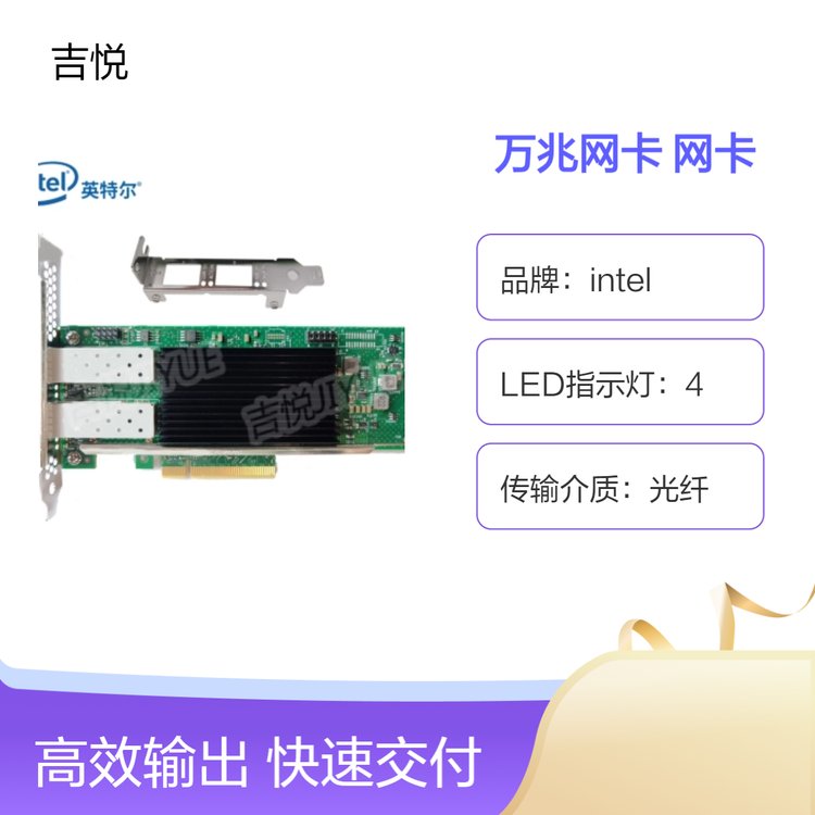 進口萬兆網(wǎng)卡LC光纖接口intel品牌企業(yè)級網(wǎng)絡傳輸設備