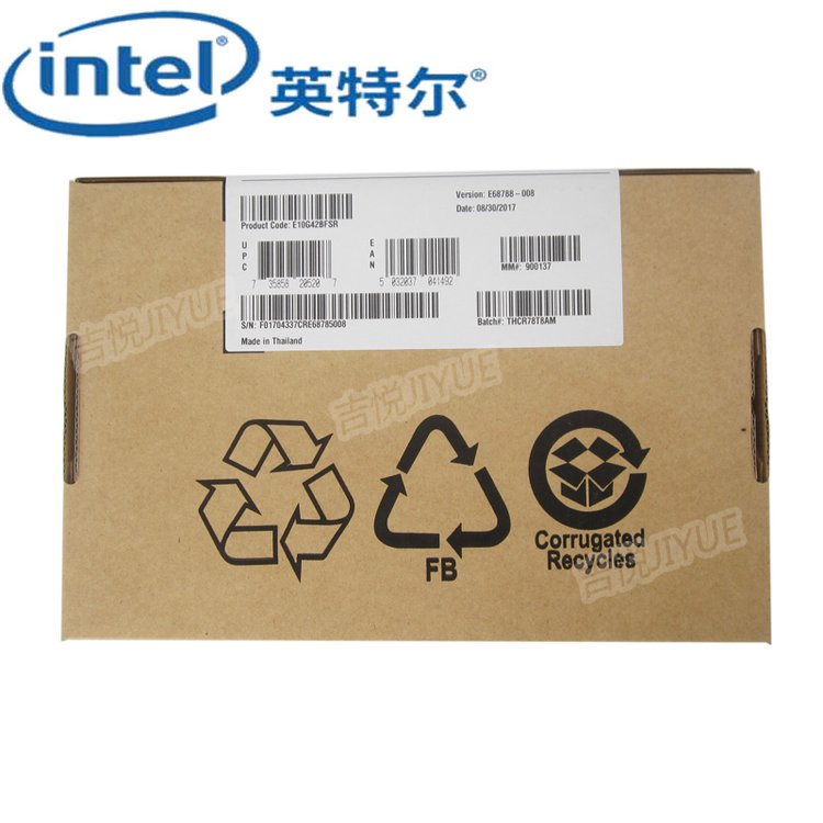 Intel網(wǎng)卡X520-SR萬兆E10G42BFSR雙口10G光纖網(wǎng)卡服務(wù)器PCI-E原裝