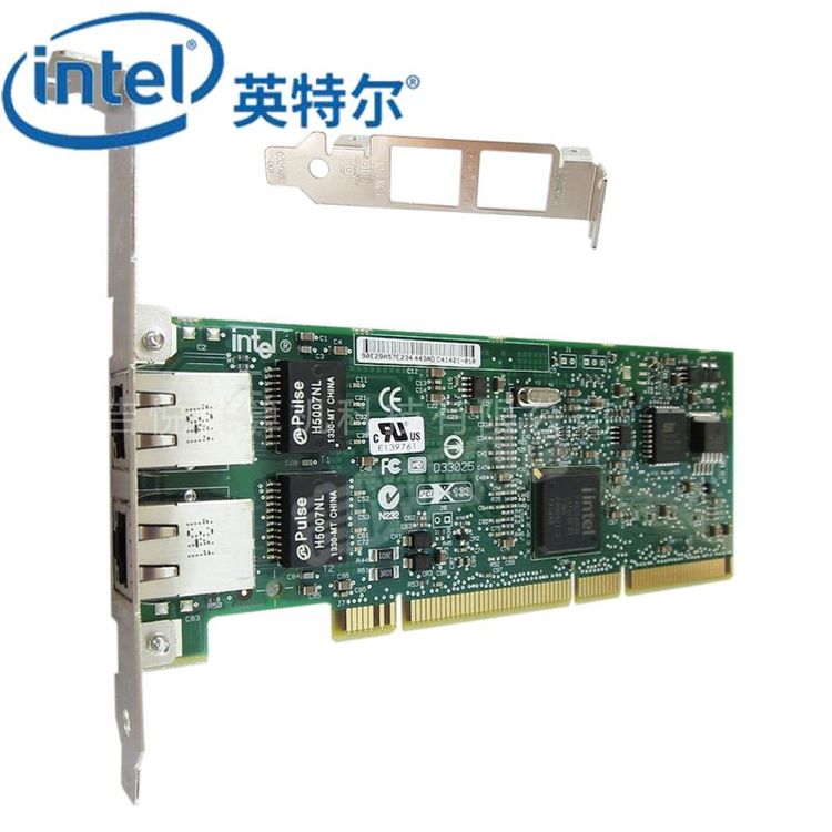 intel千兆網(wǎng)卡PWLA8492MTBLK服務器PCI雙口82546芯片