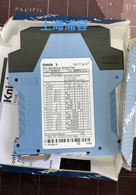 P27016F1KNICK隔離器P27016F1請聯(lián)系上海浦容