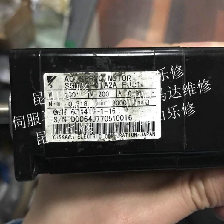 SGMAS-01A2A-FJ31，維修安川伺服電機(jī)編碼器調(diào)試原點(diǎn)更換軸承