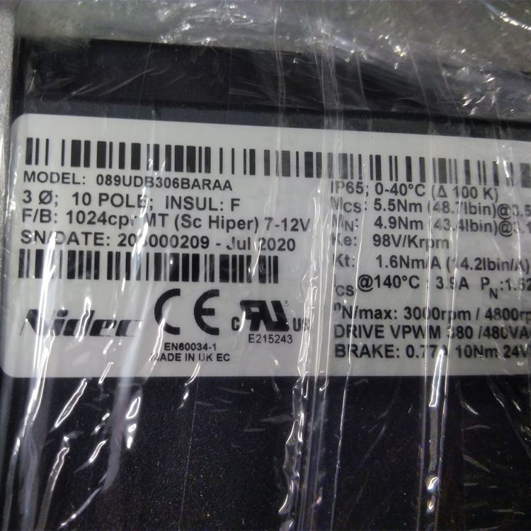 115EDC300BACAA伺服電機115EDC300BACAA-SKIT,NIDEC貨源充足