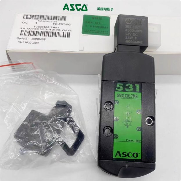 ASCO美國(guó)原裝SCG531C017MS\/PVG531C017MS兩位五通接管式電磁閥現(xiàn)貨