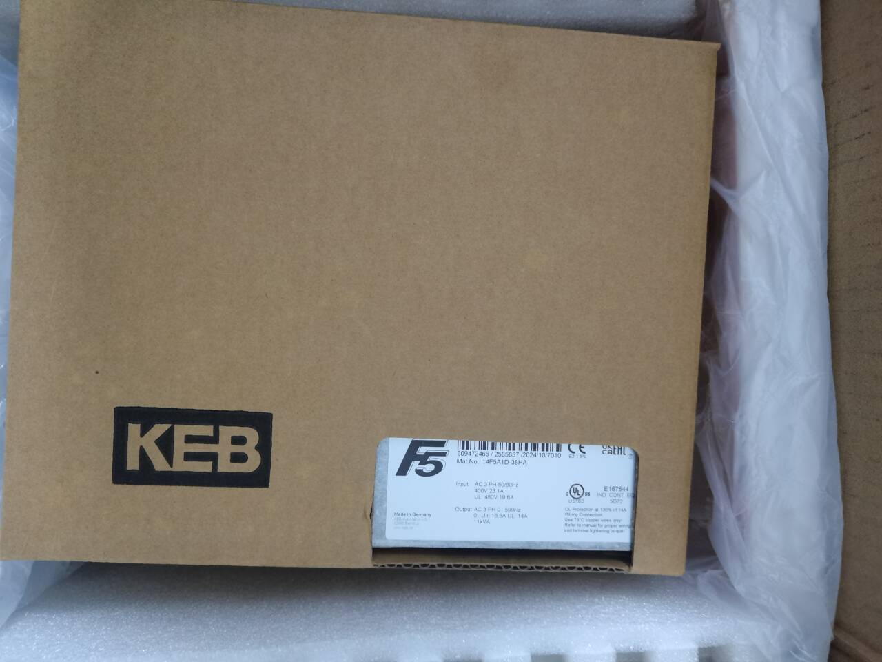 14.F5.A1E-YRMA科比KEB變頻器，伺服驅(qū)動(dòng)器輸入輸出