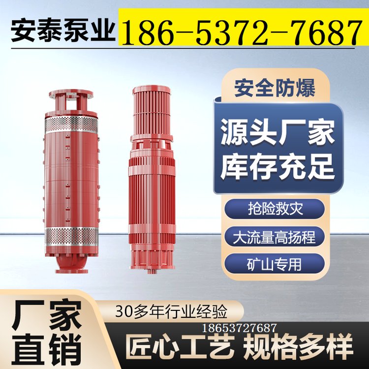 安立泰泵業(yè)隔爆型排污排沙泵防爆潛水潛污泵BQ高壓強排水泵