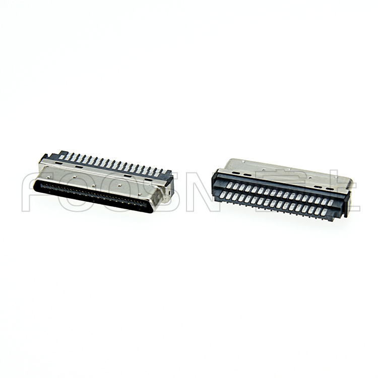VHDCI68P三菱，安川，松下焊線公頭SCSI-0.8間距刺破式插頭