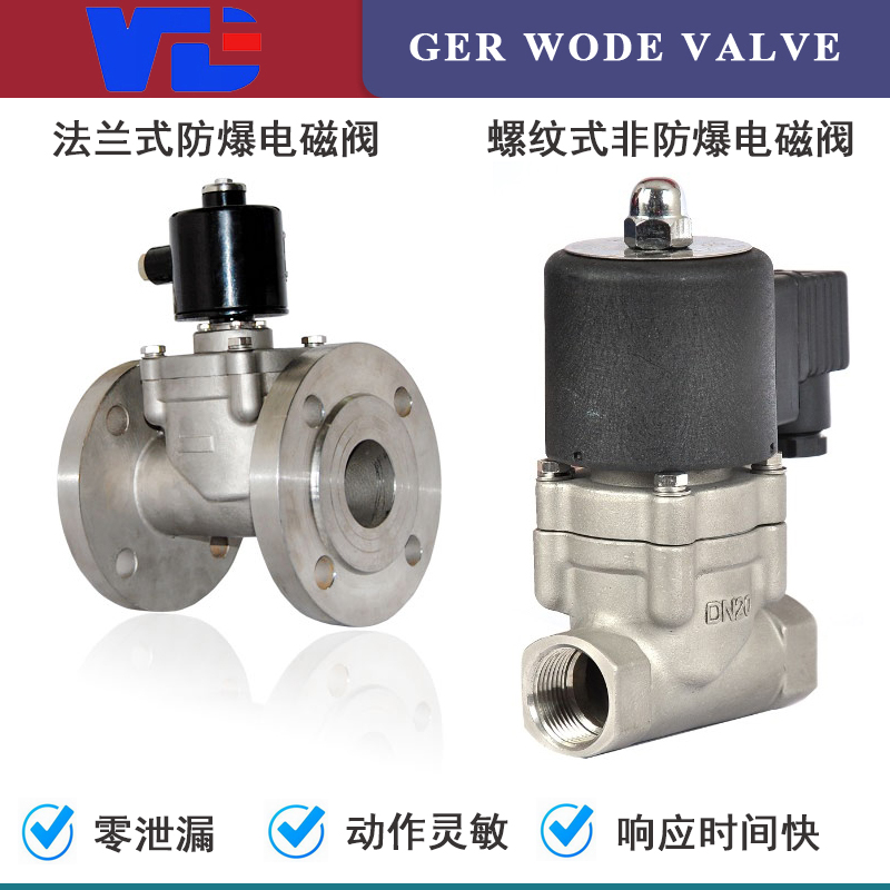 進口電磁閥德國沃德WODE品牌氣體行業(yè)長時間通電用高壓系統(tǒng)工況